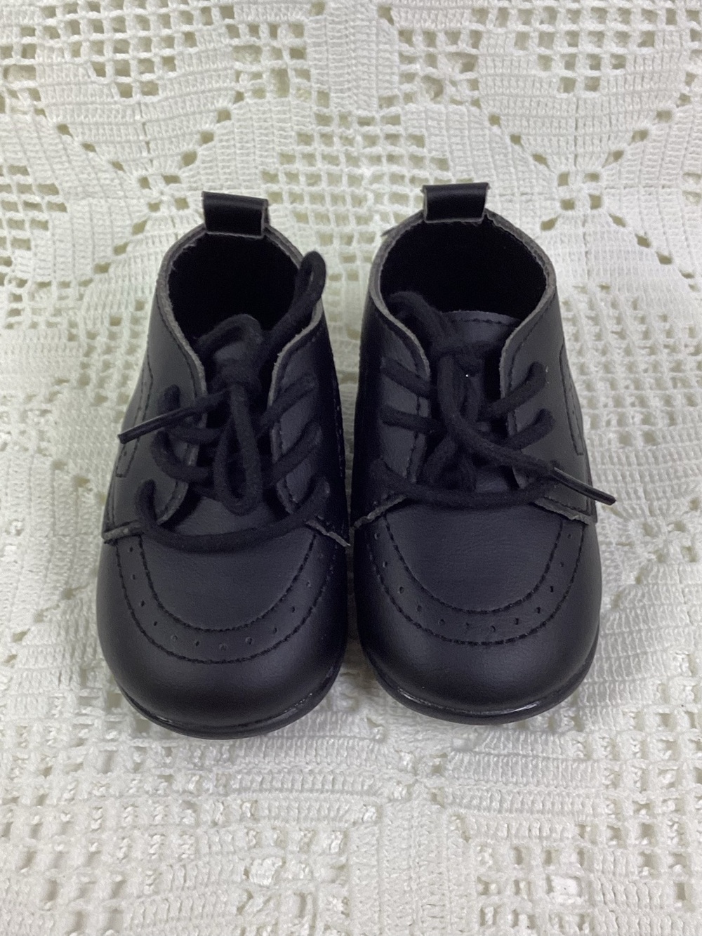 Leather Black Classic High Top Wedding Loafers Toddler